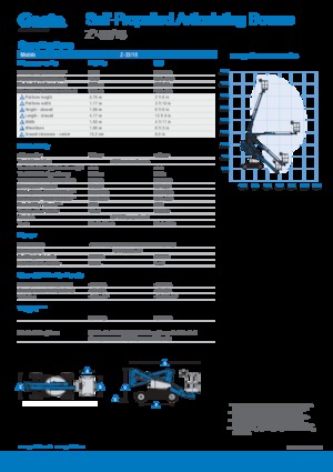 Колесни повдигачи с подвижна стрела Genie Z-33/18