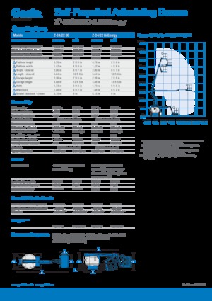 Колесни повдигачи с подвижна стрела Genie Z-34/22 DC