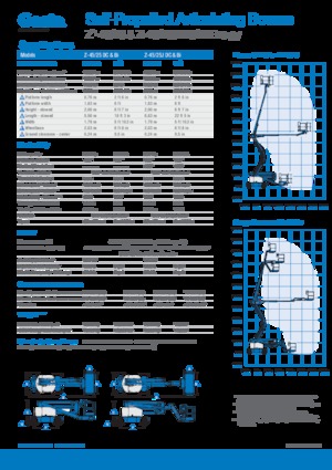 Колесни повдигачи с подвижна стрела Genie Z-45/25J DC