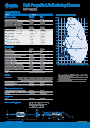 Колесни повдигачи с подвижна стрела Genie ZX-135/70
