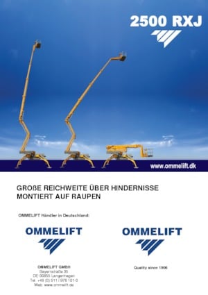 Пълзящи повдигачи с подвижна стрела OMMELIFT 2500 RXJ