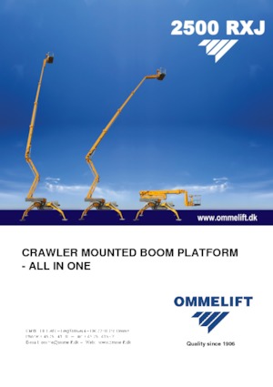 Пълзящи повдигачи с подвижна стрела OMMELIFT 2500 RXJ