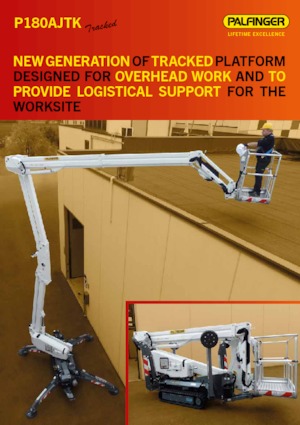 Телескопични вишки, монтирани на камион Palfinger P 180 AJTK