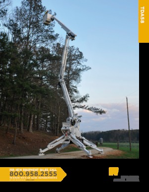 Пълзящи повдигачи с подвижна стрела Altec TDA58 