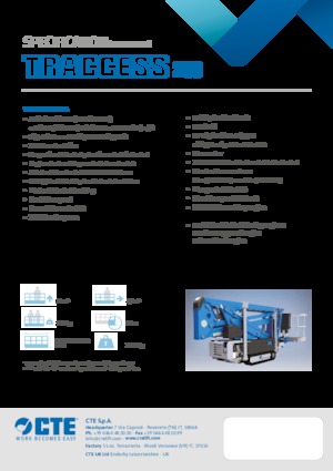 Пълзящи повдигачи с подвижна стрела CTE Traccess 200