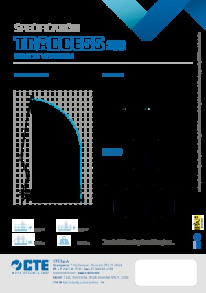 Пълзящи повдигачи с подвижна стрела CTE Traccess 230 Winch