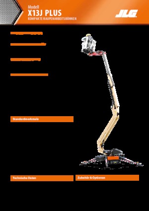 Пълзящи повдигачи с подвижна стрела JLG X13J Plus