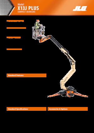 Пълзящи повдигачи с подвижна стрела JLG X13J Plus