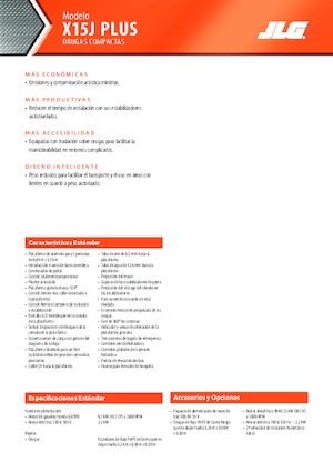 Пълзящи повдигачи с подвижна стрела JLG X15J Plus