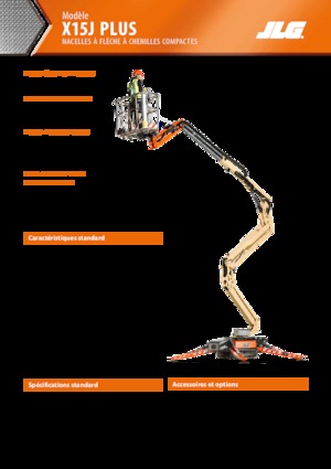 Пълзящи повдигачи с подвижна стрела JLG X15J Plus