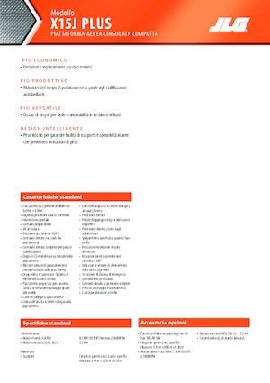 Пълзящи повдигачи с подвижна стрела JLG X15J Plus