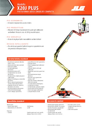 Пълзящи повдигачи с подвижна стрела JLG X20J Plus