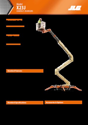 Пълзящи повдигачи с подвижна стрела JLG X23J
