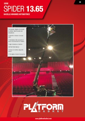 Пълзящи телескопични подемници Platform Basket SPIDER 13.65