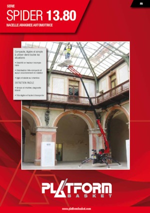 Пълзящи телескопични подемници Platform Basket SPIDER 13.80