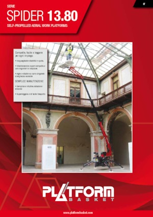 Пълзящи телескопични подемници Platform Basket SPIDER 13.80