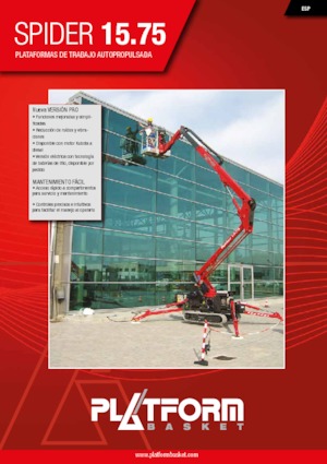 Пълзящи повдигачи с подвижна стрела Platform Basket SPIDER 15.75 PRO