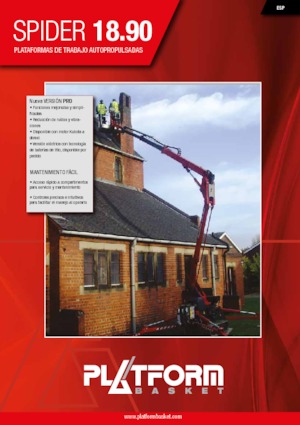 Пълзящи повдигачи с подвижна стрела Platform Basket SPIDER 18.90 PRO