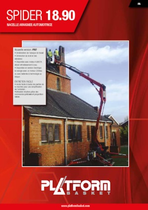 Пълзящи повдигачи с подвижна стрела Platform Basket SPIDER 18.90 PRO