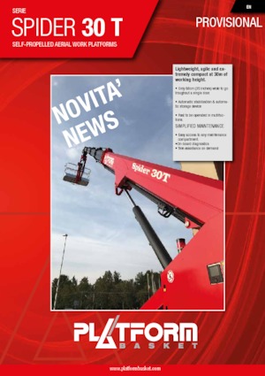 Пълзящи телескопични подемници Platform Basket SPIDER 30 T