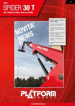 Пълзящи телескопични подемници Platform Basket SPIDER 30 T