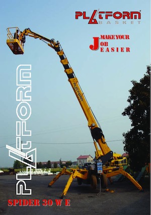 Пълзящи телескопични подемници Platform Basket SPIDER 30 WE