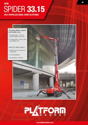 Пълзящи повдигачи с подвижна стрела Platform Basket SPIDER 33.15