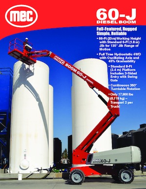 Колесни телескопични подемници MEC 60-J