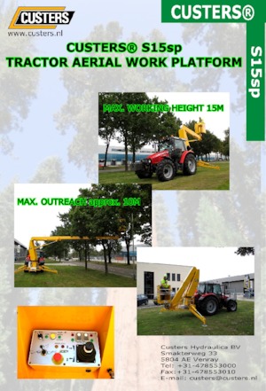 Колесни повдигачи с подвижна стрела Custers Traktor S12SP
