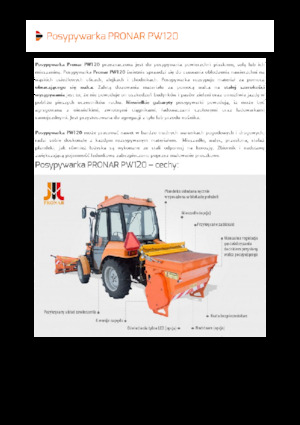 Разпъсквателни приставки Pronar PW 120