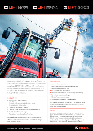 Телескопични вишки, монтирани на камион Huddig Lift 2000