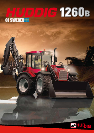 Багер-товарачи с обратно загребване Huddig 1260 B