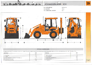 Багер-товарачи с обратно загребване JCB 2 CX II 4x4x4