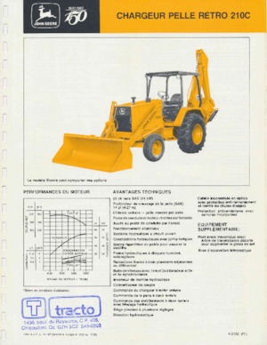 Багер-товарачи с обратно загребване John Deere Construction 210 C