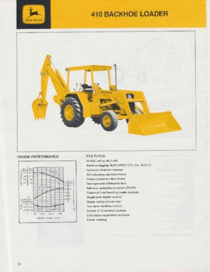 Багер-товарачи с обратно загребване John Deere Construction 410