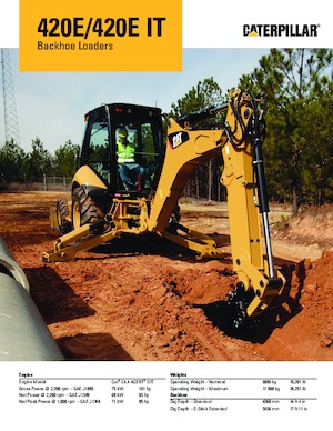 Багер-товарачи с обратно загребване Caterpillar 420 E