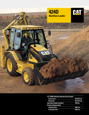 Багер-товарачи с обратно загребване Caterpillar 424 D