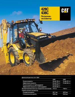 Багер-товарачи с обратно загребване Caterpillar 428 C