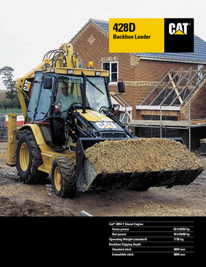 Багер-товарачи с обратно загребване Caterpillar 428 D 4x4