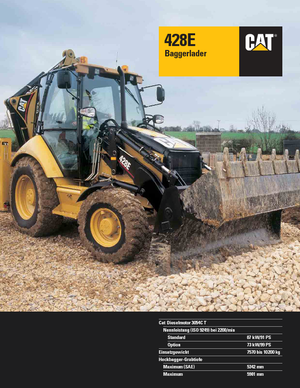 Багер-товарачи с обратно загребване Caterpillar 428E 4x4