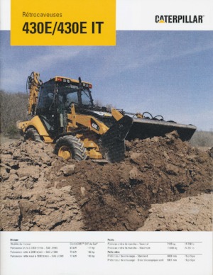 Багер-товарачи с обратно загребване Caterpillar 430 E