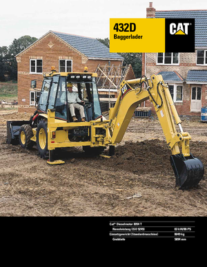 Багер-товарачи с обратно загребване Caterpillar 432 D 4x4