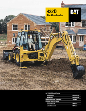Багер-товарачи с обратно загребване Caterpillar 432 D 4x4