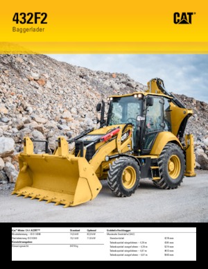 Багер-товарачи с обратно загребване Caterpillar 432F2