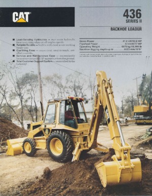 Багер-товарачи с обратно загребване Caterpillar 436 II