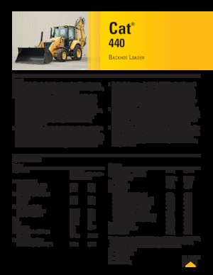 Багер-товарачи с обратно загребване Caterpillar 440