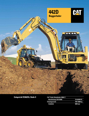 Багер-товарачи с обратно загребване Caterpillar 442 D 4x4