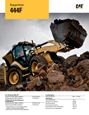 Багер-товарачи с обратно загребване Caterpillar 444F2