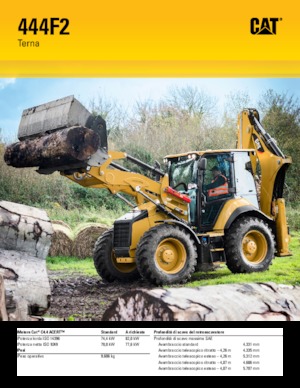 Багер-товарачи с обратно загребване Caterpillar 444F2