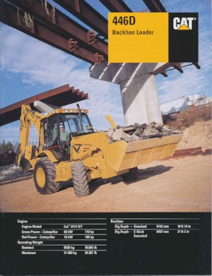Багер-товарачи с обратно загребване Caterpillar 446 D